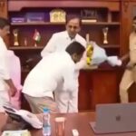 Official triggers row by touching CM KCR feet