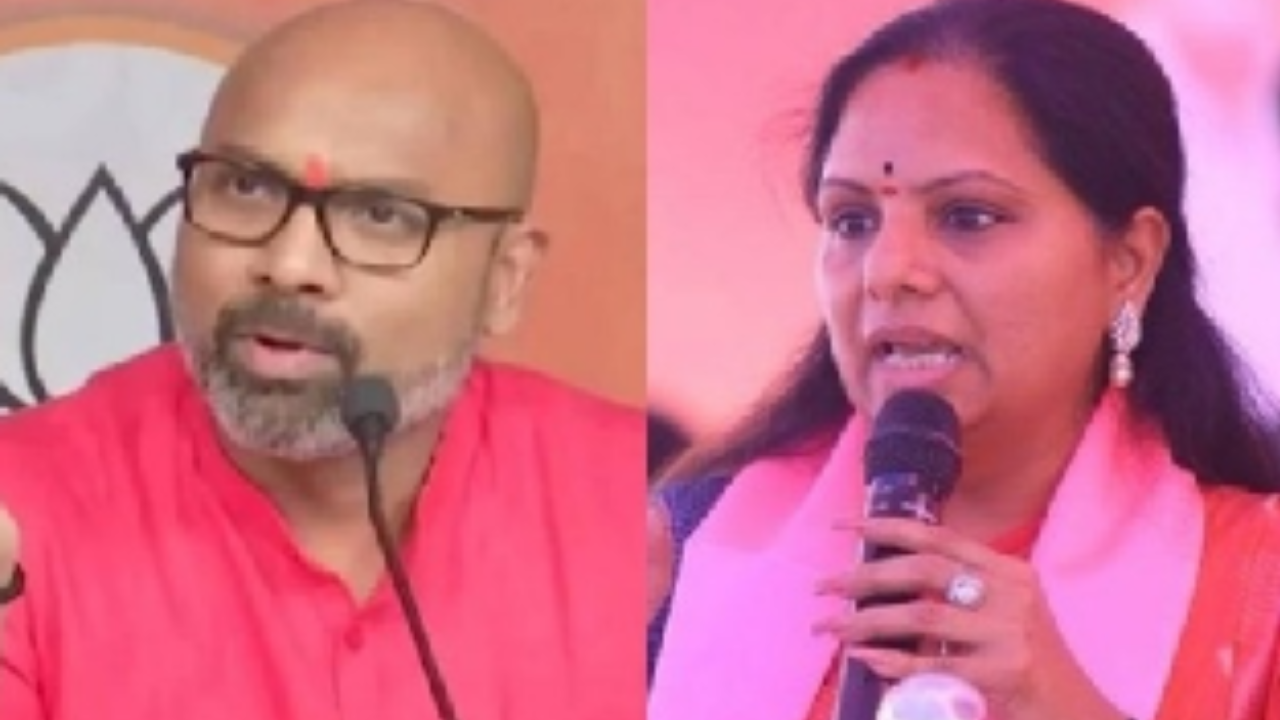Will slap with chappal, Kavitha warns BJP MP