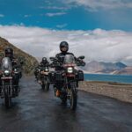 Nara Brahmani riding a powerful motorbike