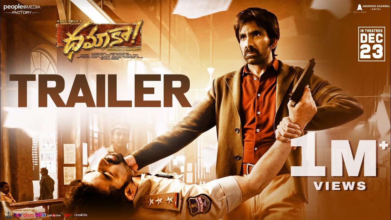 Dhamaka Trailer: Ravi Teja’s double dose entertainment