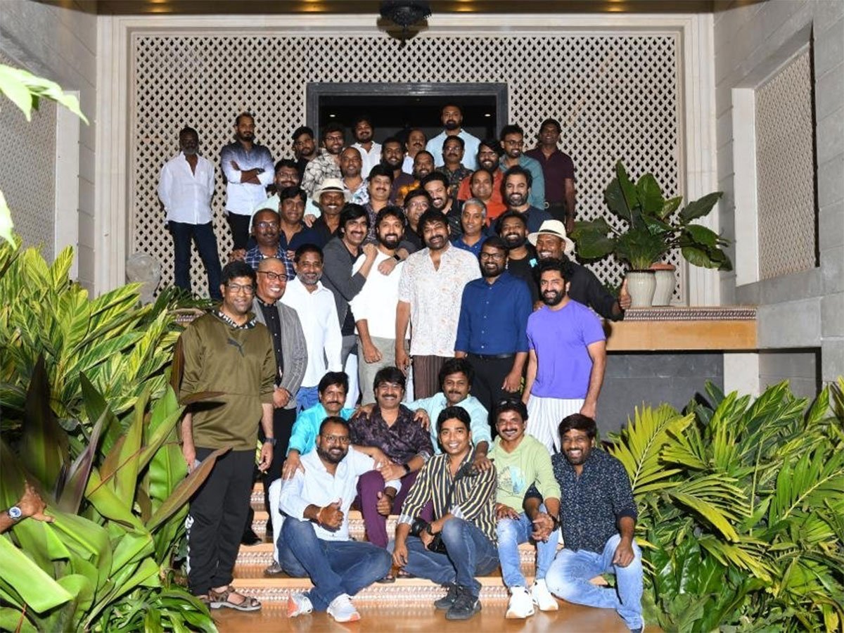 Pic Talk: Megastar parties with Waltair Veerayya’s team