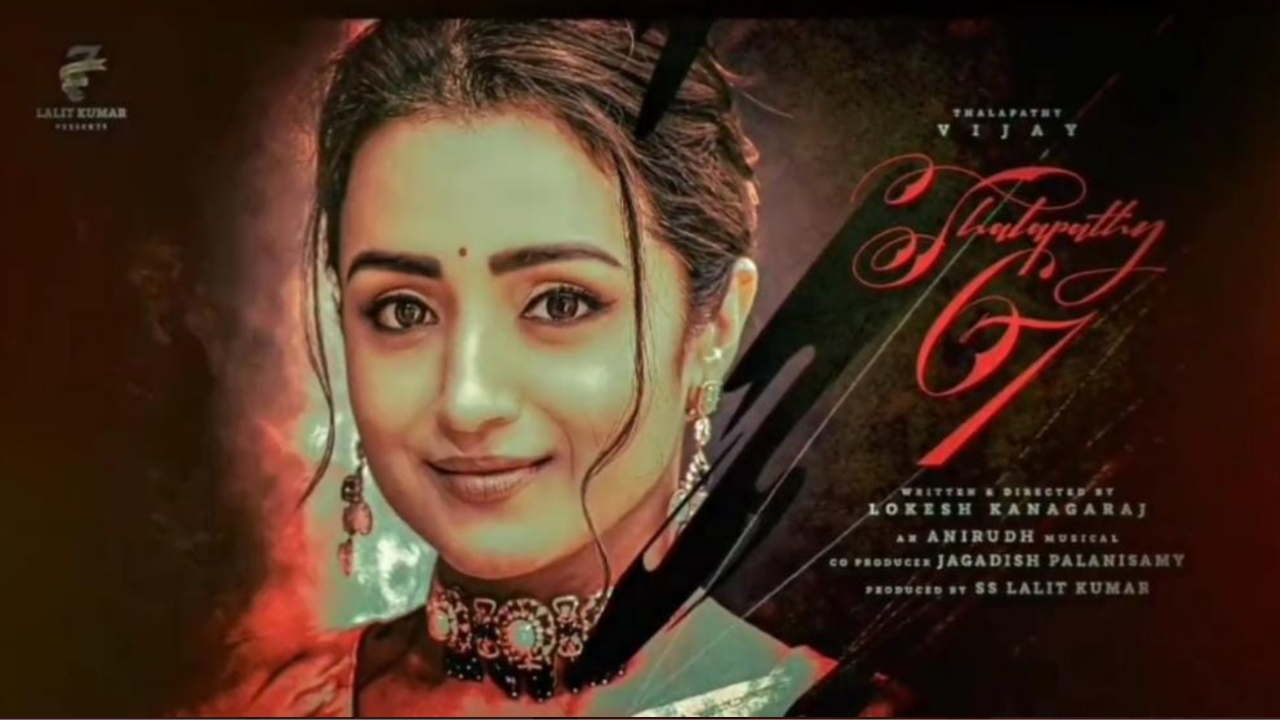 Pic Talk: Trisha joins as the female lead for Thalapathy67