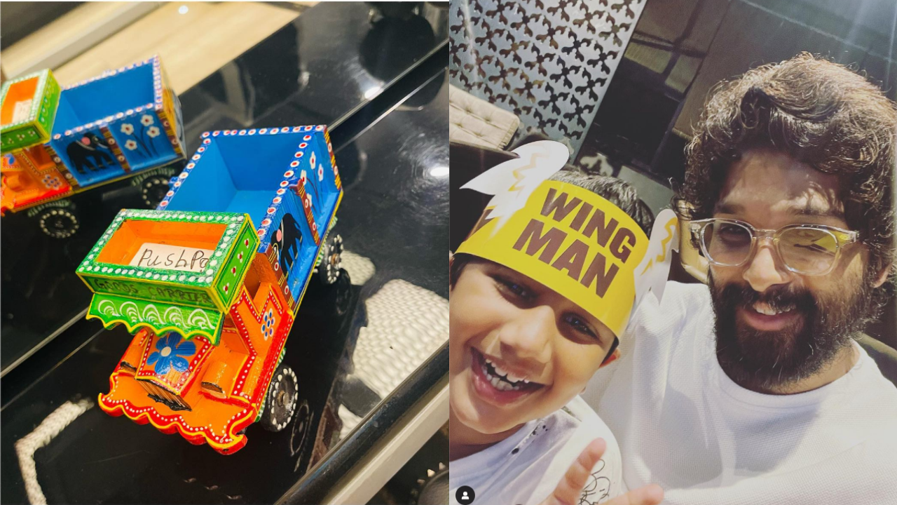 Allu Arjun receives the cutest gift from his son Ayaan
