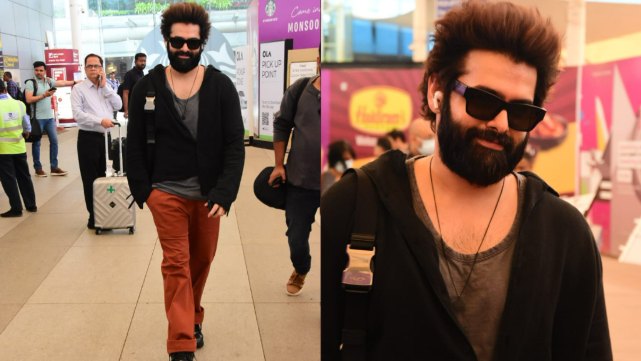 Pic Talk: Ram Pothineni Spotted At The Airport In A New Avatar ...