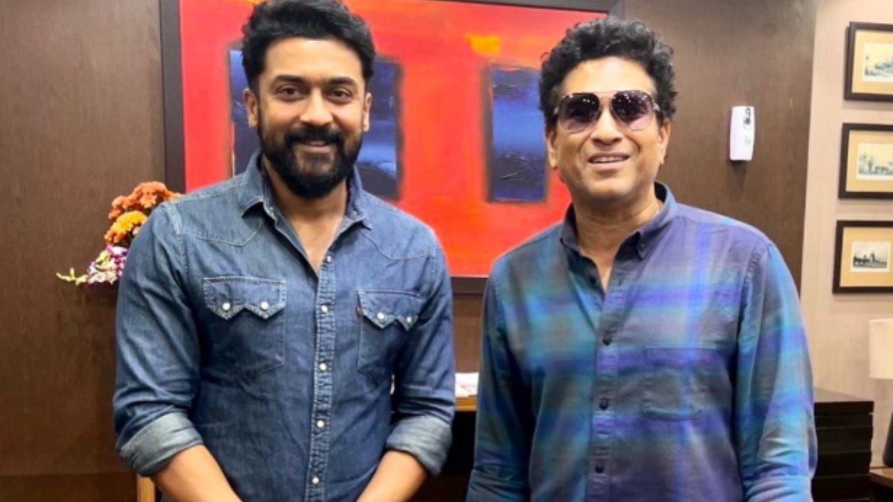 Pic Talk: Suriya’s fanboy moment with Sachin Tendulkar