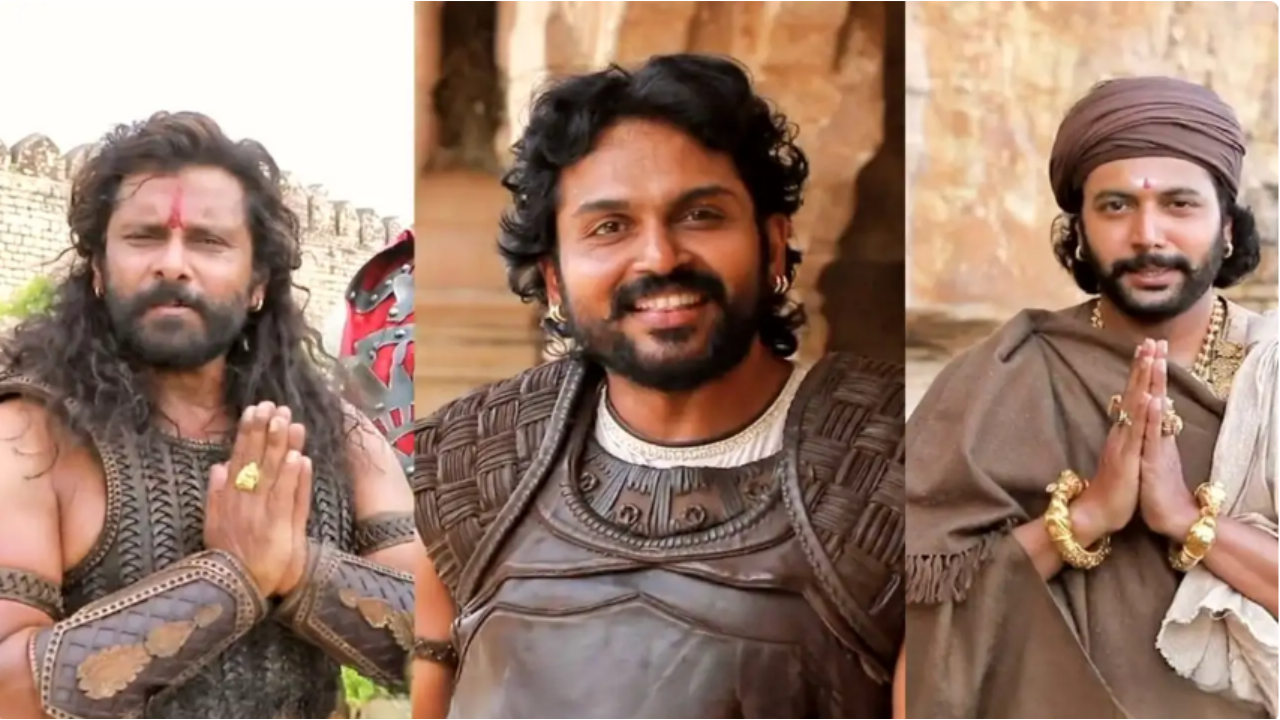 A fun BTS video from the sets of Ponniyin Selvan-II