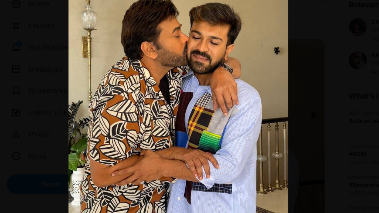 Pic Talk: Proud Father Chiranjeevi’s special birthday wishes to Ram Charan