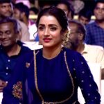 Glam Dose : Trisha dazzles in Purple dress