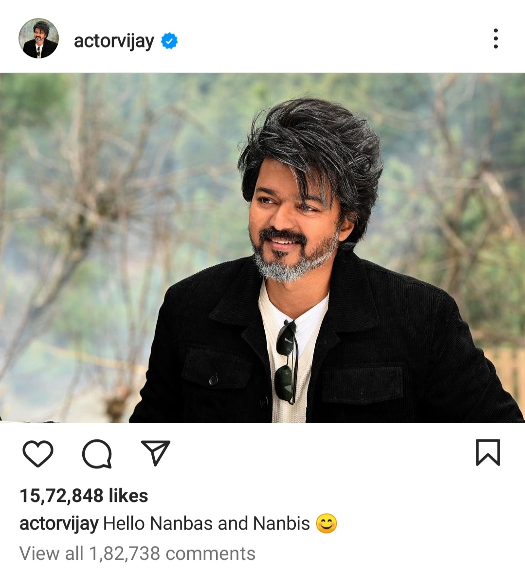 Thalapathy Vijay creates record after Instagram debut