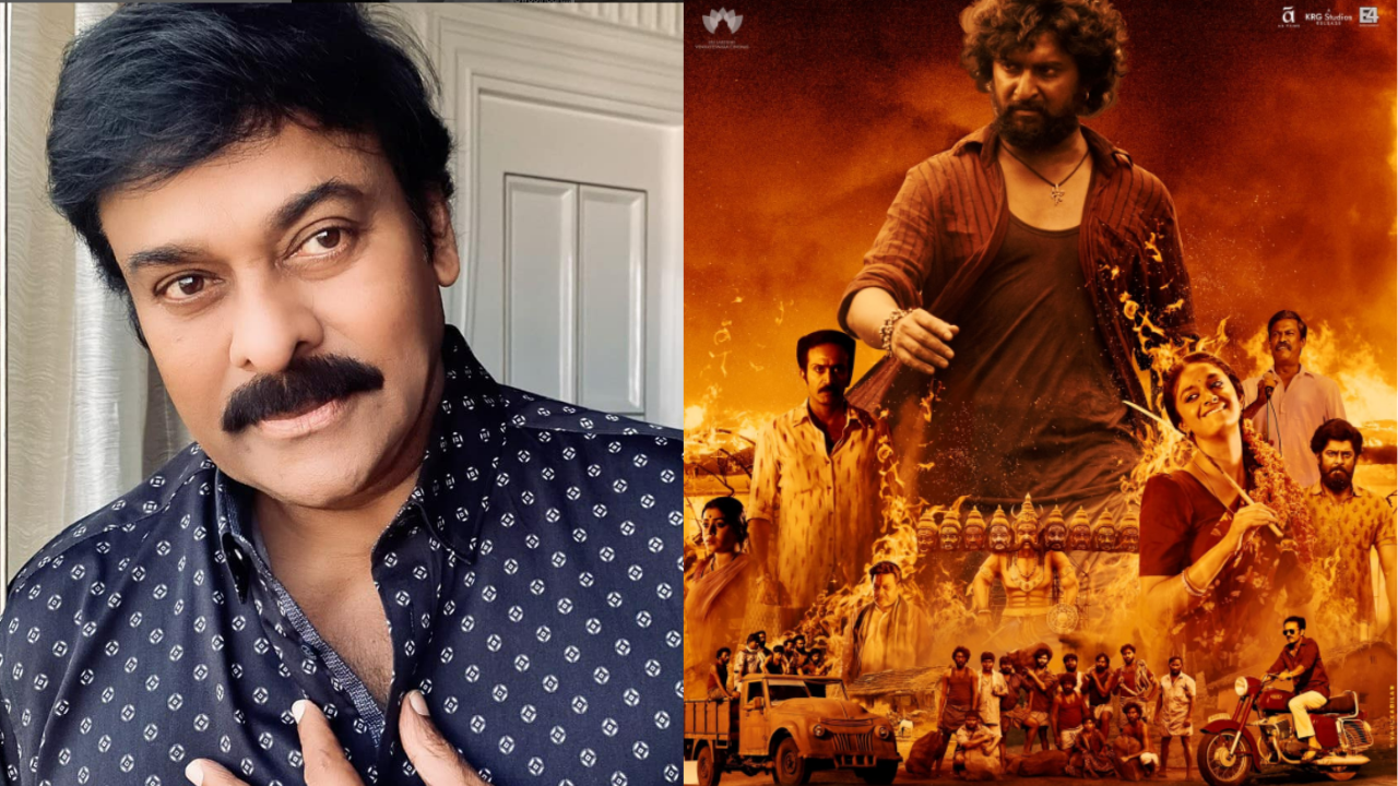 Chiranjeevi heap praises on Nani’s recent blockbuster Dasara