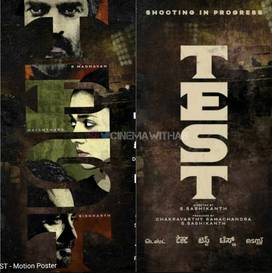 Nayanthara, R.Madhavan & Siddharth’s ‘The TEST’ motion poster is out now