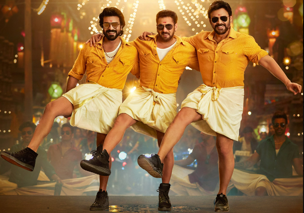 RC, Venkatesh & Salman Khan bring Bollywood & Tollywood together with Yentamma song