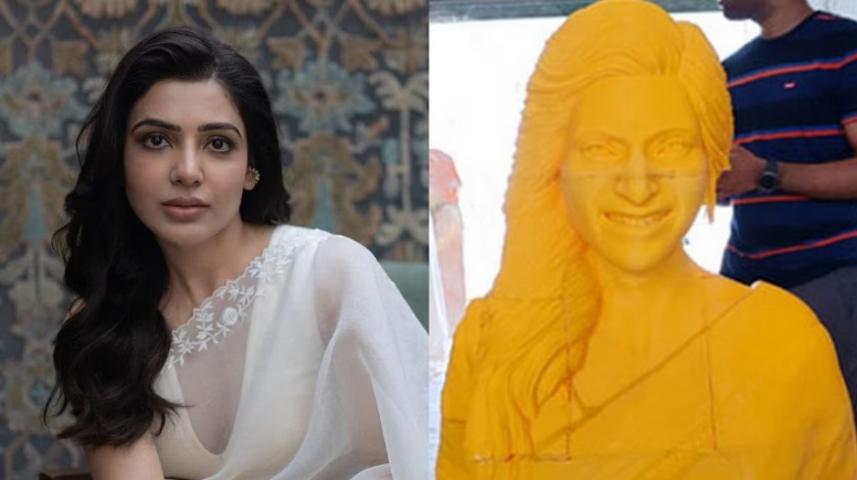 A crazy fan of Samantha built a temple for the Shaakuntalam actress
