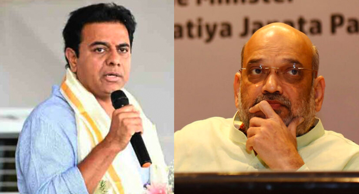 KTR counters Amit Shah and thanks him for no development
