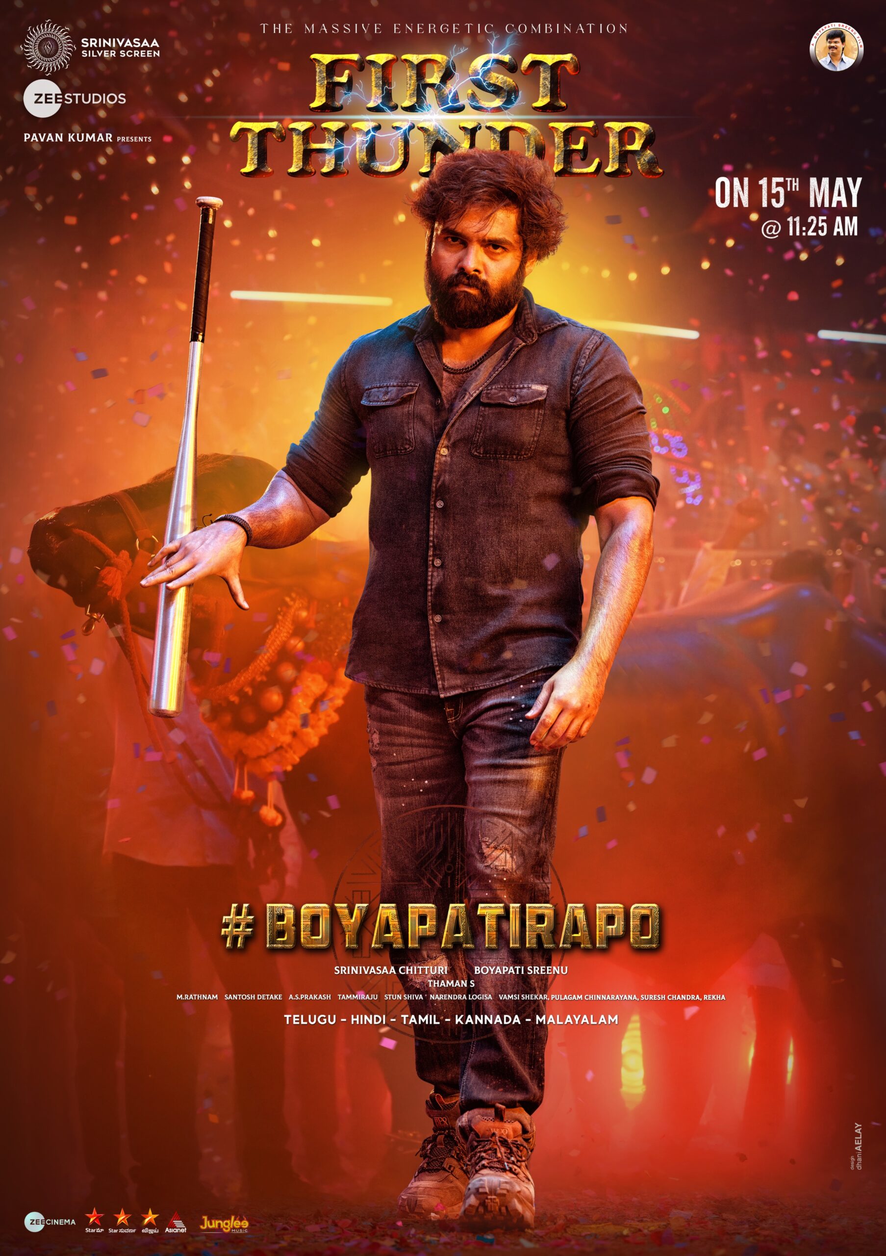 First Look : Ram Pothineni stuns in badass avatar for Boyapati’s film