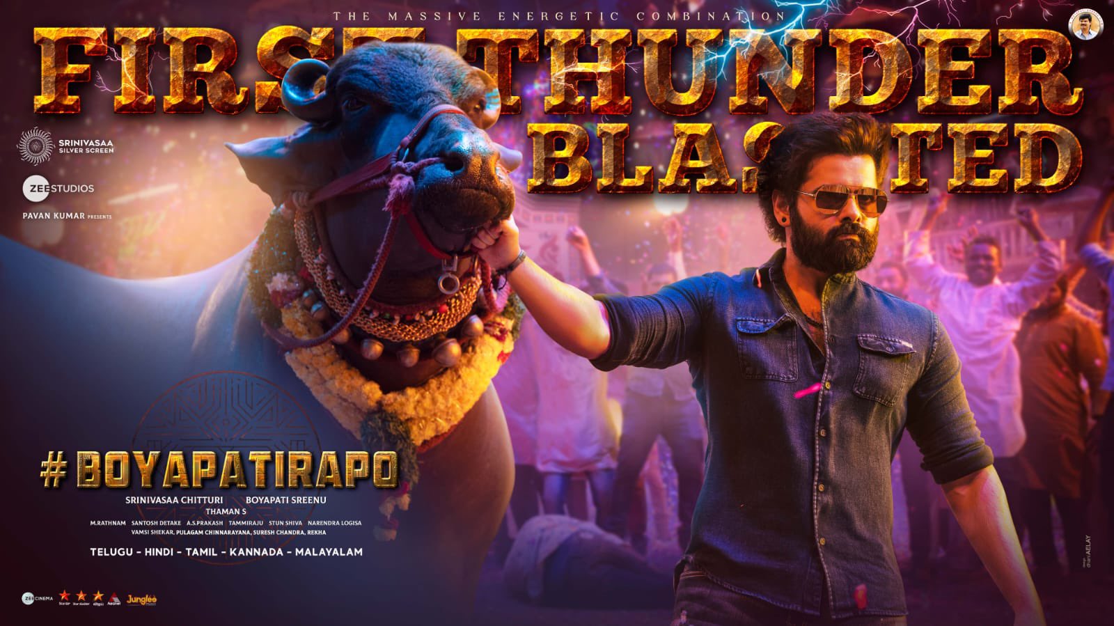 First Thunder : Ram roars in Boyapati mark mass feast