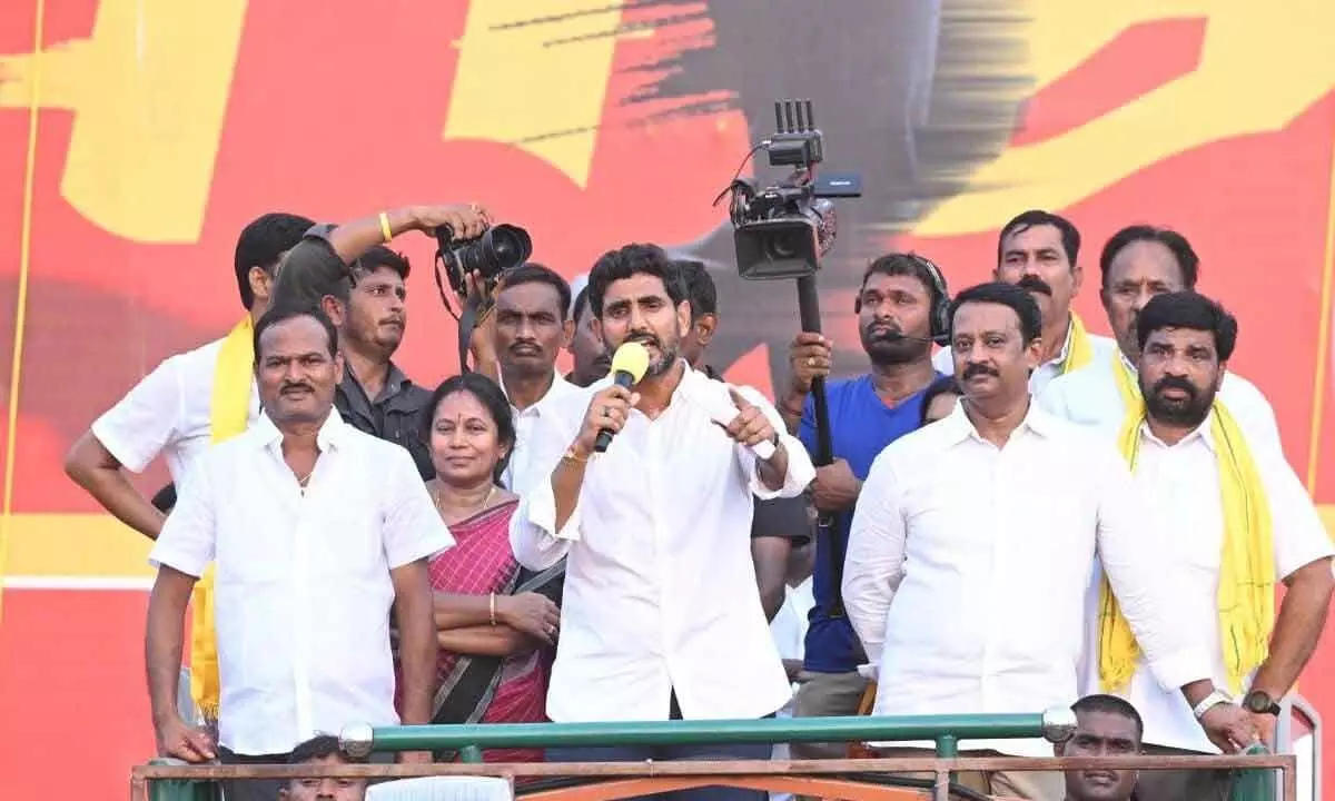 It’s a war between the millionaire and the poor: Nara Lokesh