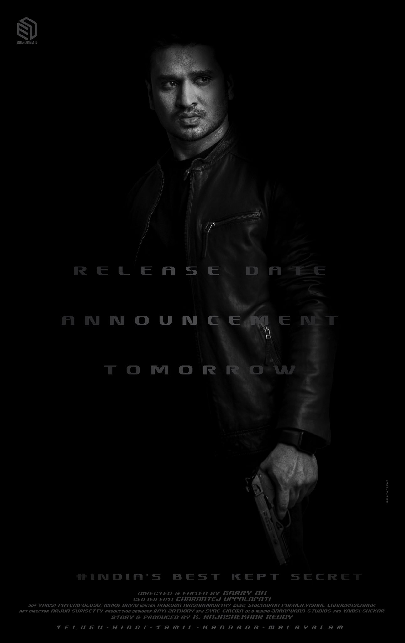 Nikhil’s SPY logo and release date are to be announced tomorrow