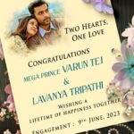 It’s Official: Varun Tej and Lavanya Tripathi will exchange rings tomorrow