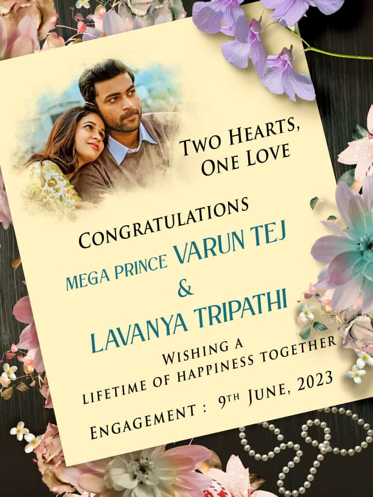It’s Official: Varun Tej and Lavanya Tripathi will exchange rings tomorrow