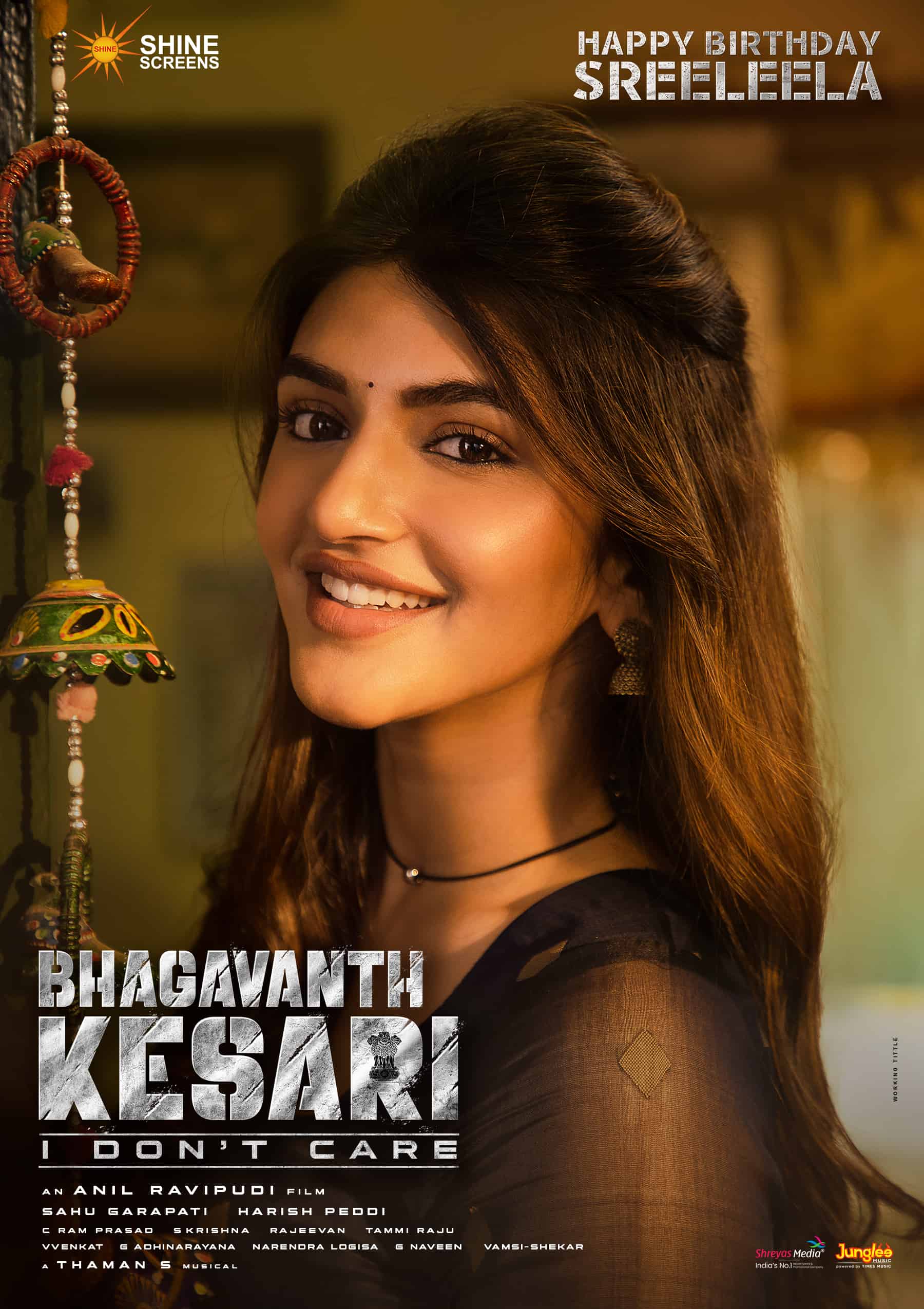 Smiling Sreeleela in Bhagavanth Kesari