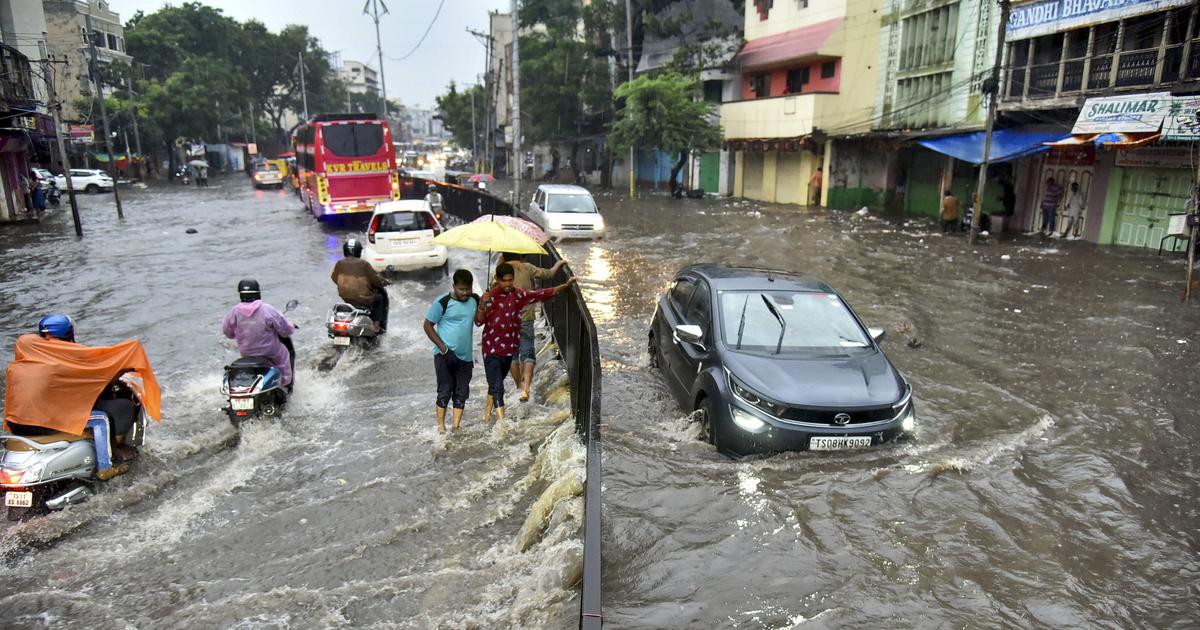 Rains to flood Telangana as the downpour set a new record