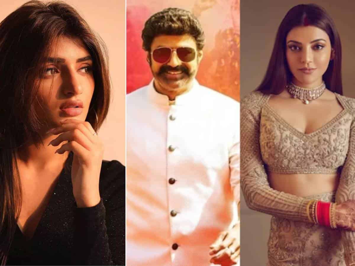 Balayya, Kajal and Sreeleela in dancing mood