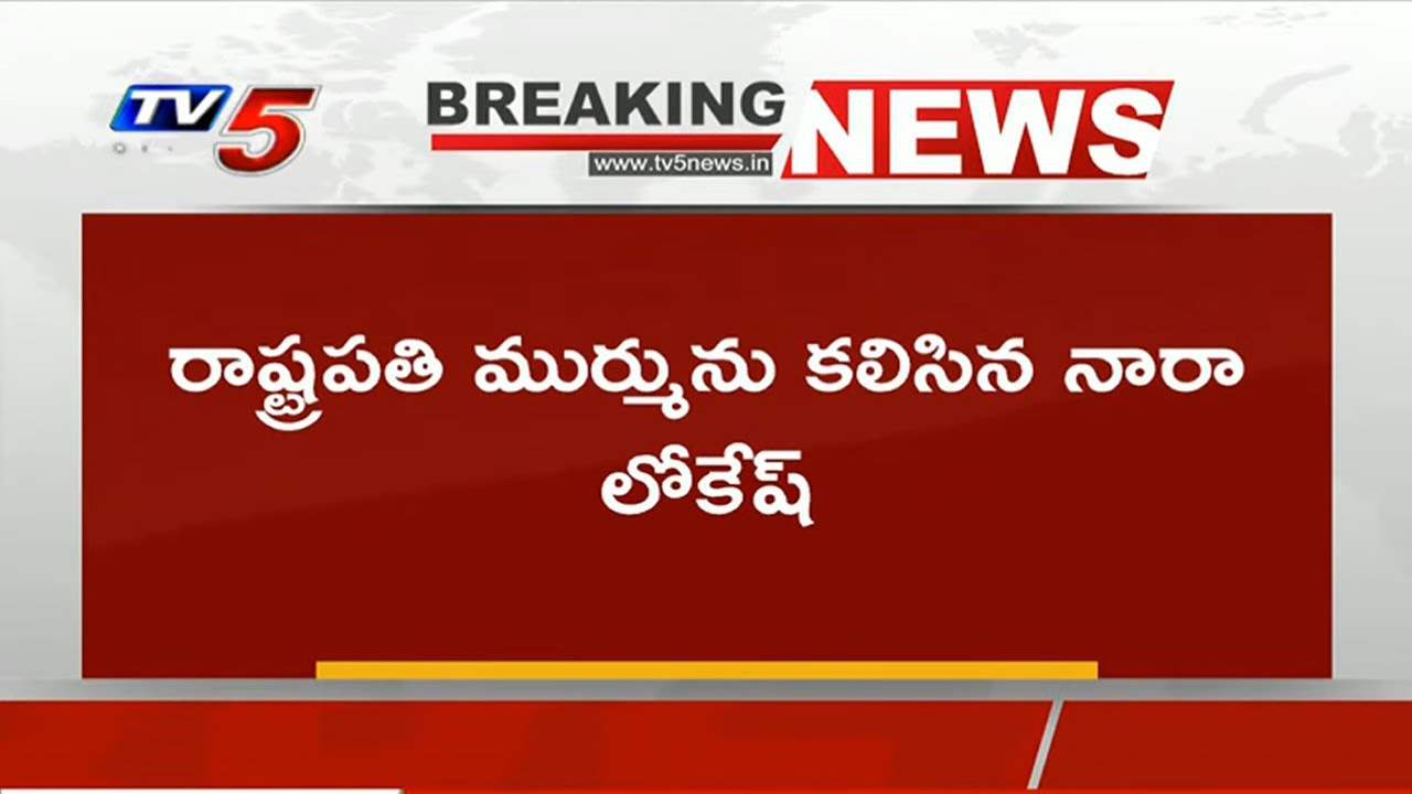 Nara Lokesh Meets India President Droupadi Murmu