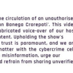 Channel takes note of ‘KBC’ video making derogatory remarks against MP CM, calls it ‘misleading’