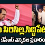 CM KCR Siddipet Sircilla Tour Today Updates : KTR Inspects Arrangements Of Sircilla Sabha
