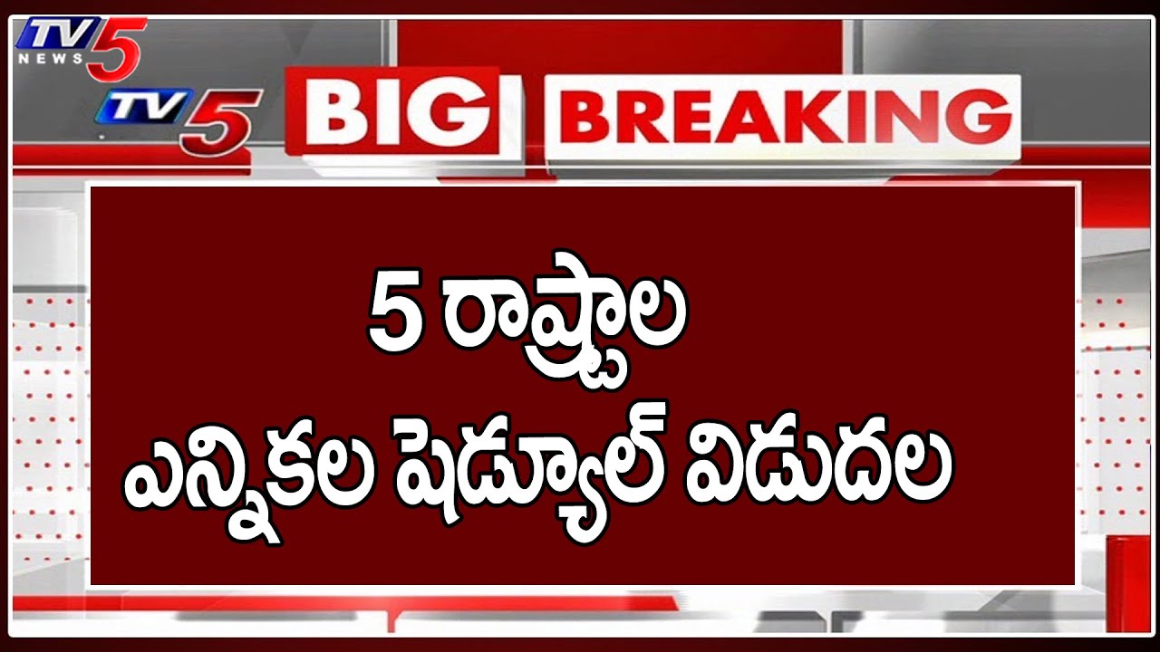 Election Schedule For FIVE States