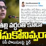 Nara Bhuvaneshwari Reacts Over Police Detain Kollu Ravindra
