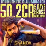 Ram’s Skanda Mints 50 crores gross at the box office
