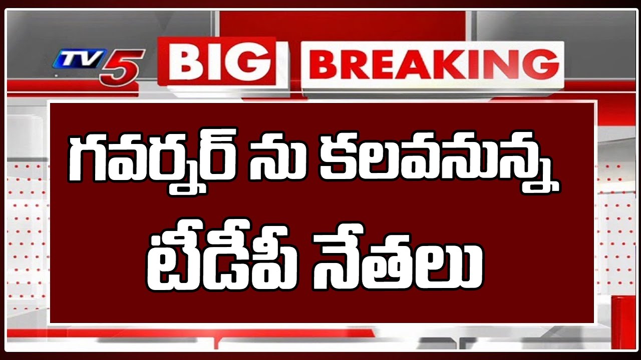 TDP Leaders To Meet AP Governer Abdul Nazeer In Vijayawada