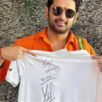 Nithin gets a special gift from MS Dhoni