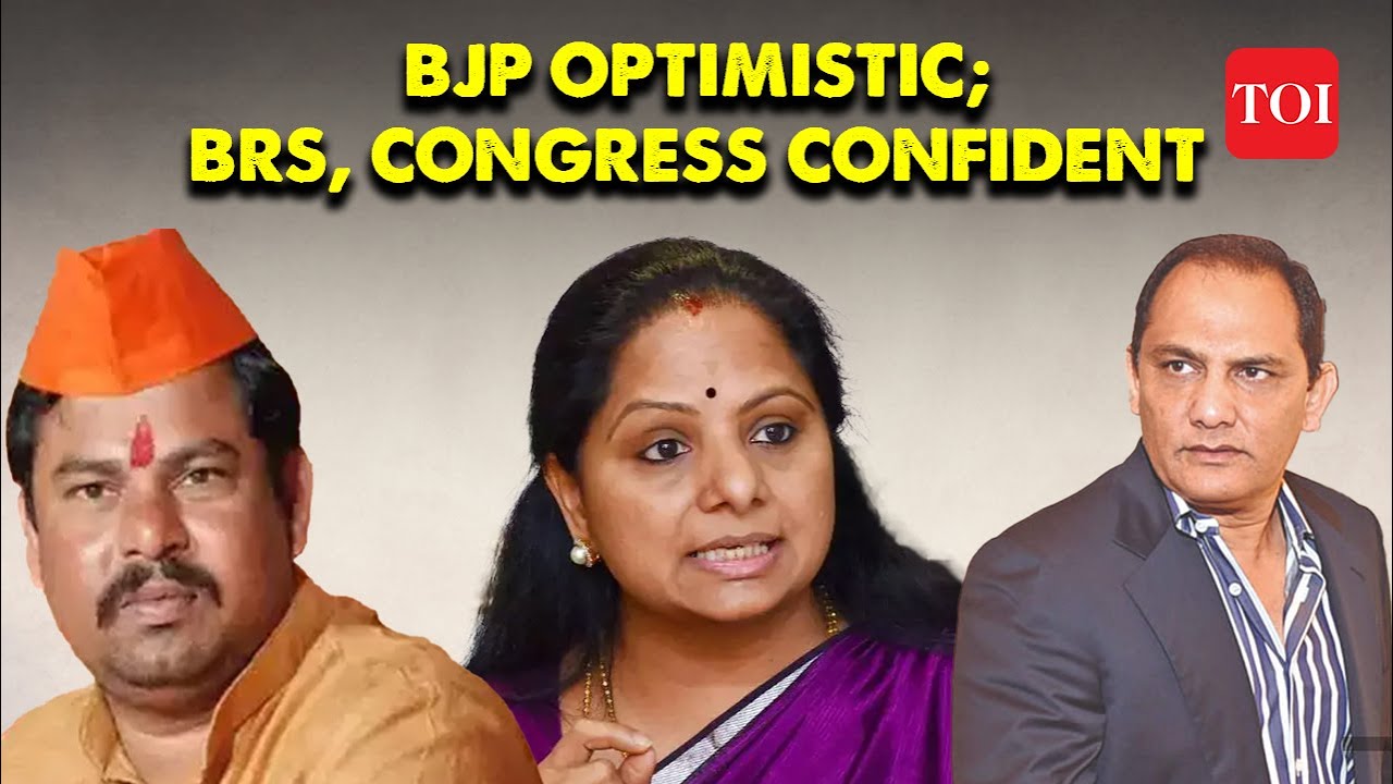 Telangana polls: BJP’s T Raja Singh predicts ‘lotus bloom’; BRS aims for century, says K Kavitha