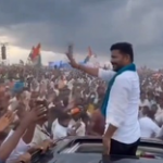 Celebrations break out at Revanth Reddy’s house as Cong leads in Telangana