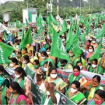 Protest by Amaravati farmers over 3 capitals completes four years