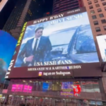 Adivi Sesh’s ‘G2’ visuals displayed at Times Square on his b’day