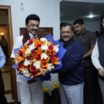 Stalin meets Kejriwal ahead of INDIA bloc meeting in New Delhi