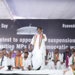 T’gana Deputy CM leads protest against suspension of Oppn MPs
