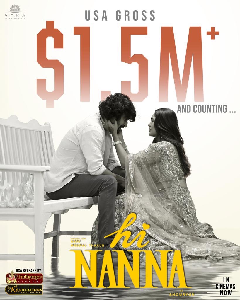 ‘Hi Nanna’ enters into the elite club of 1.5$ million