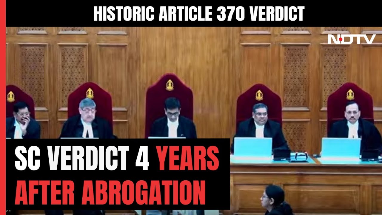 Article 370 Was A Temporary Provision: Supreme Court