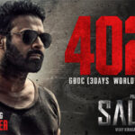 Salaar mints 400 crores at the worldwide BO