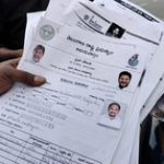 Forms received under five guarantees in Telangana found with private individuals