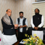 Telangana CM urges Sitharaman to release pending funds, Rajnath to transfer land