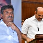 Kesineni Nani and Pardasarathy exchanging parties