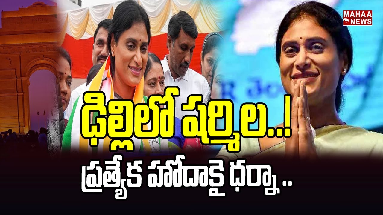 YS Sharmila to protest seeking special status for AP in Delhi