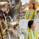 Tamannaah stuns in ethnic wear as she seeks blessings at Kashi Vishwanath