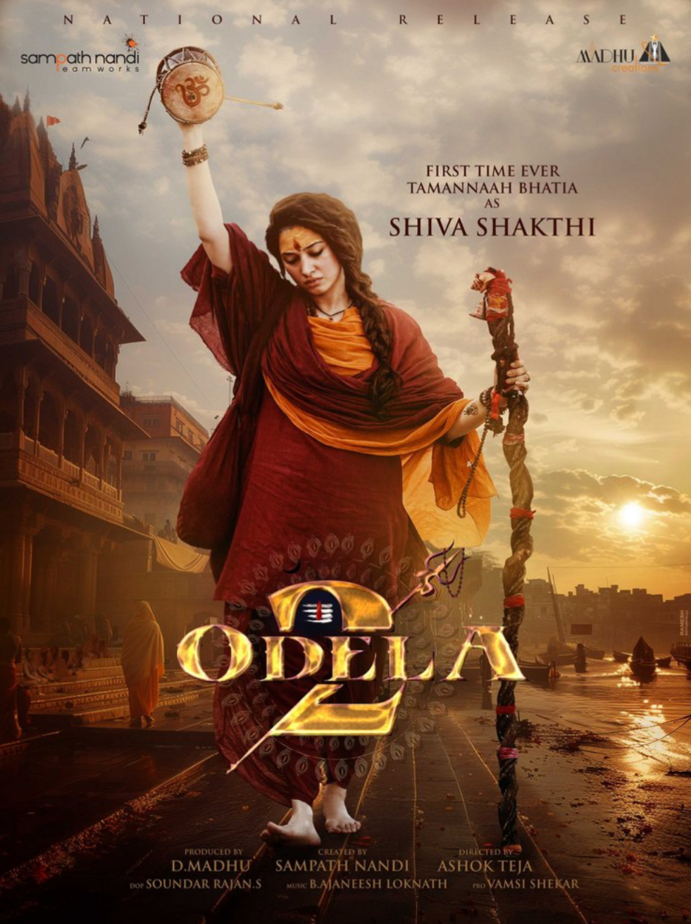Tamannaah shares first look as Shiva Shakthi from ‘Odela 2’ on Maha Shivaratri